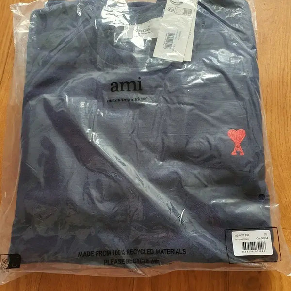 [BUNJANG] Ami Crewneck Sweatshirt Navy XL / 아미 맨투맨 네이비 XL