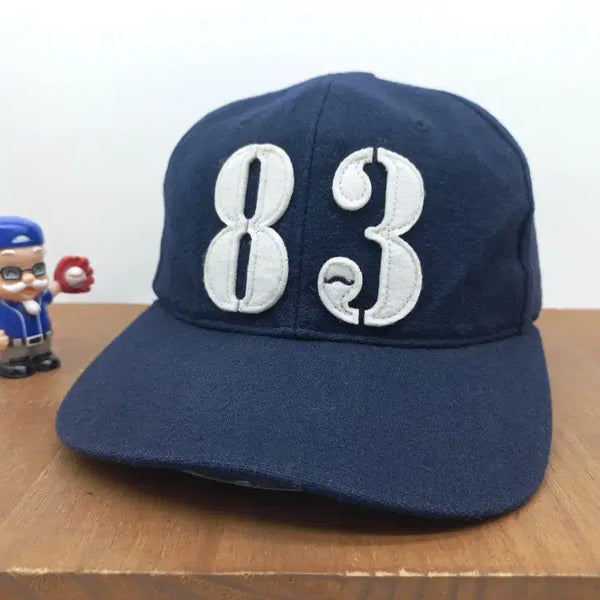 [BUNJANG] RANISTA Underclassic Vintage 83 Logo Camp Cap Snapback Ball Cap - Black / 라니스타 언더클래식 아메카지 빈티지 83 로고 캠프캡 스냅백 볼캡 모자 블랙
