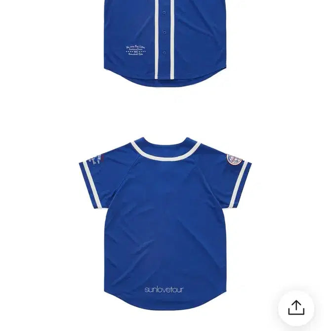 [BUNJANG] Samsung Lions X Sunlove Collaboration Baseball Jersey / 삼성라이온즈 X 선러브 유니폼