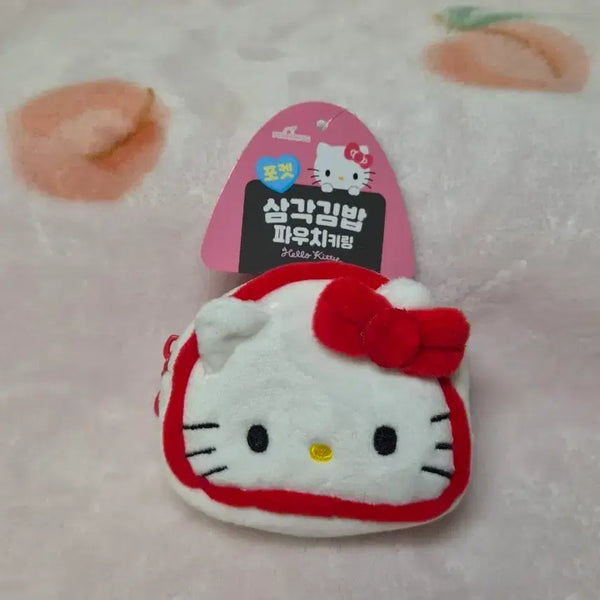 [BUNJANG] Hello Kitty Pocket Onigiri Pouch Keychain / 헬로키티 포켓 삼각김밥 파우치 키링