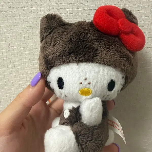 [BUNJANG] Hello Kitty Monchhichi Plush Doll / 헬로키티 몬치치