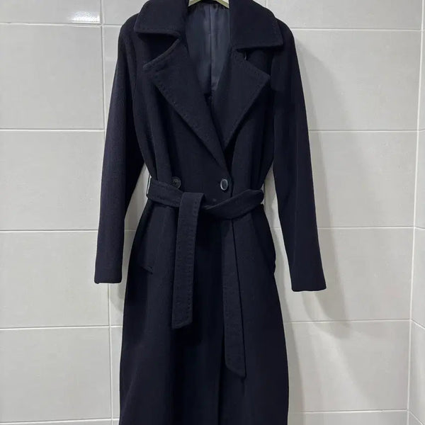 [BUNJANG] 100% Cashmere Coat Navy / 캐시미어100 코트