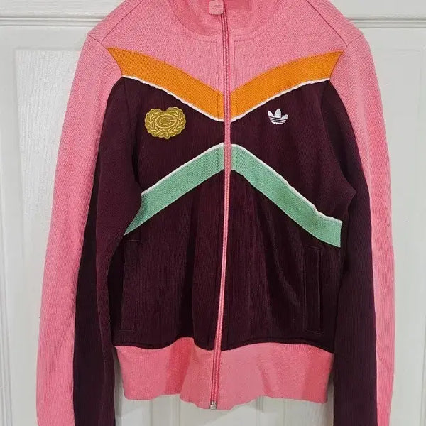 [BUNJANG] Adidas Track Top Pink/Burgundy / 아디다스 트랙탑 핑크/버건디