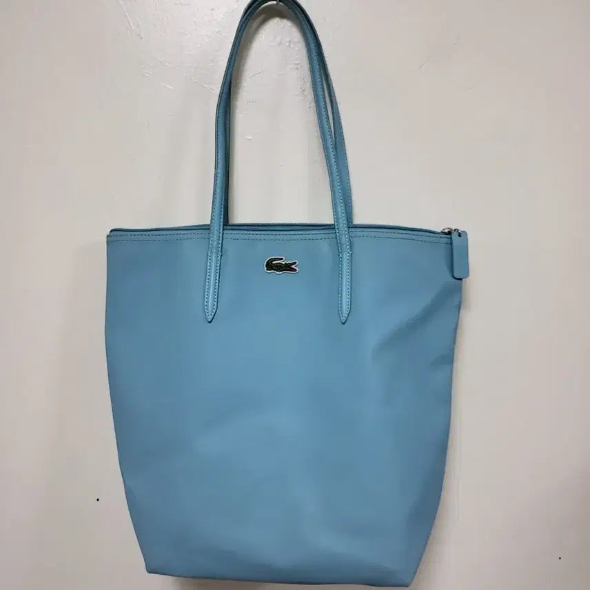 [BUNJANG] Lacoste Tote Bag Light Blue / 라코스테 토트백 라이트 블루.260814