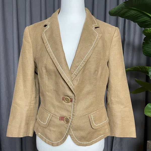 [BUNJANG] SPORTMAX Beige Linen Jacket / SPORTMAX made in Itary 베이지 린넨 자켓