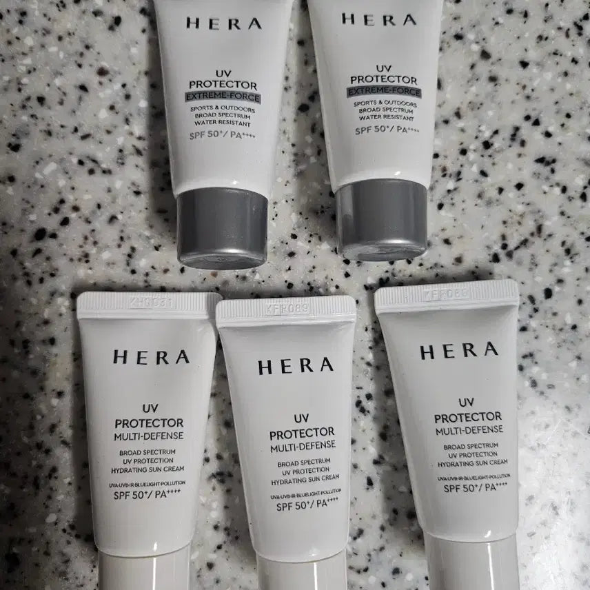 [BUNJANG] Hera UV Protector Sunscreen SPF 50+ PA++++ (15ml, 5-pack Bundle) / 라 UV 프로텍터 썬크림 5개
