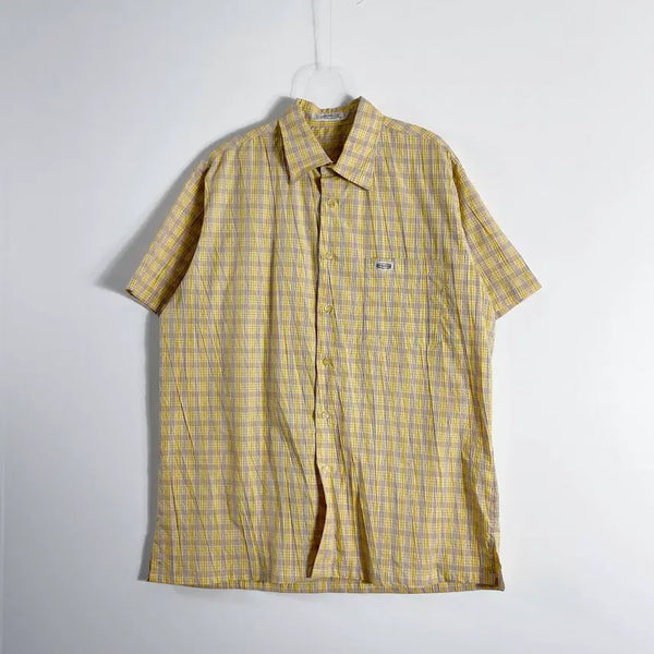[BUNJANG] D1 Intermezzo Check Short Sleeve Shirt / D1 인터메조 체크 반팔셔츠 100-103사이즈