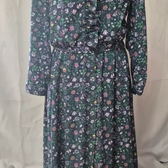 [BUNJANG] Maison de Meyer Flower Pattern Long Dress Size 66 / 메종드마이어 플라워 패턴 롱 원피스 66