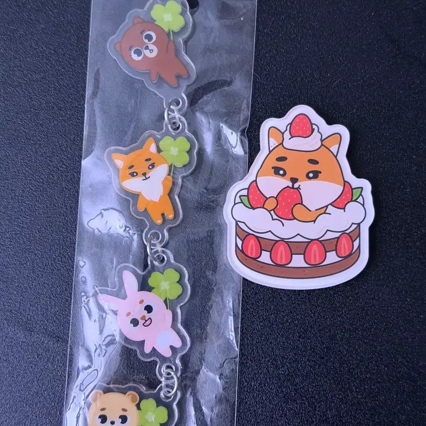 [BUNJANG] DAY6 Young K Denimalz Magnet & Keyring Bundle Set / 영케이 케이크 마그넷, 데니멀즈 키링 일괄