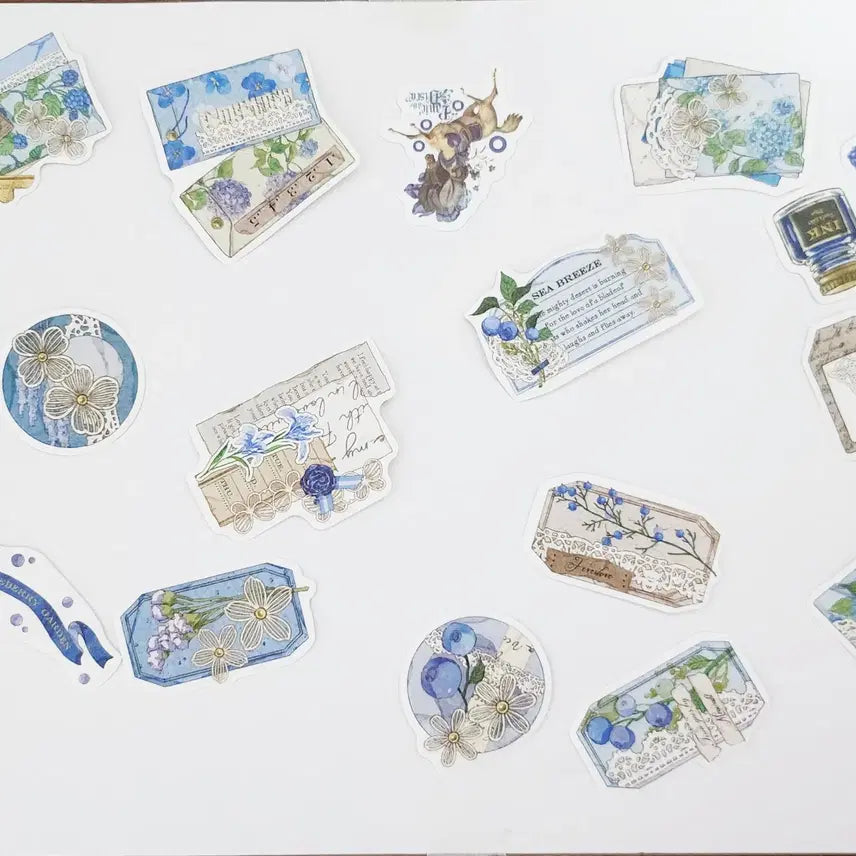[BUNJANG] Vintage Journaling Sticker Tags / 빈티지 다꾸 스티커 태그