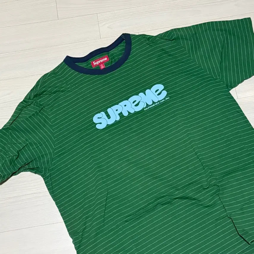 [BUNJANG] Supreme Bubble Short Sleeve Green XXL / 슈프림 버블 숏슬리브 그린 xxl