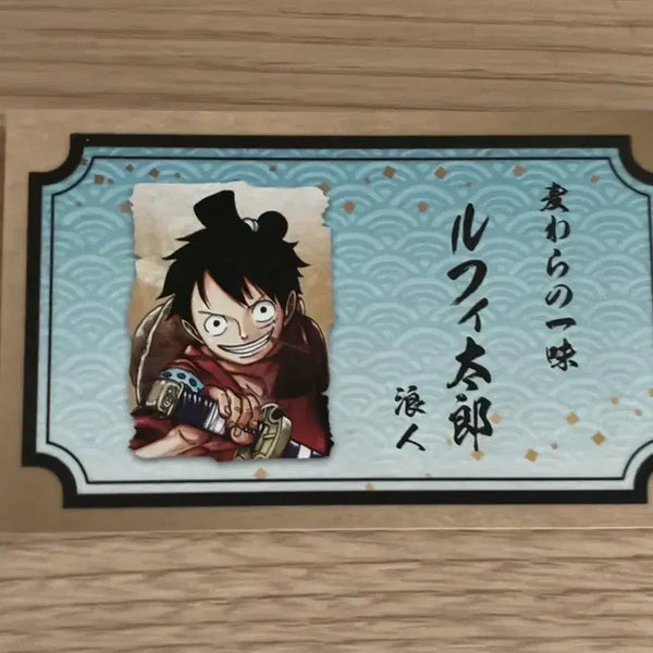 [BUNJANG] One Piece Jump Shop Jump Festa Luffy Business Card / 원피스 점프샵 점프페스타 루피 명함 카드