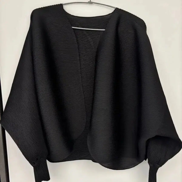 [BUNJANG] Pleated Cardigan Black / 플리츠 가디건 블랙(새상품)