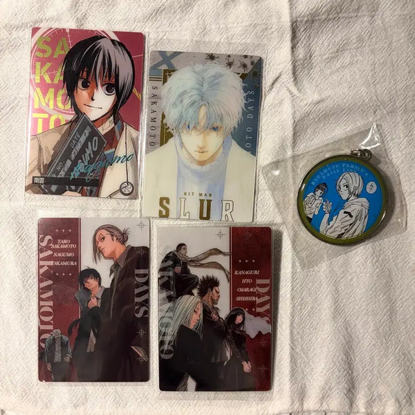 [BUNJANG] Sakato Days "Sakadei" Original Art Wafers Card & Keyring Set / 사카모토데이즈 사카데이 원화 웨하스카드&키링 굿즈 일괄 나구모 슬러 오더 신