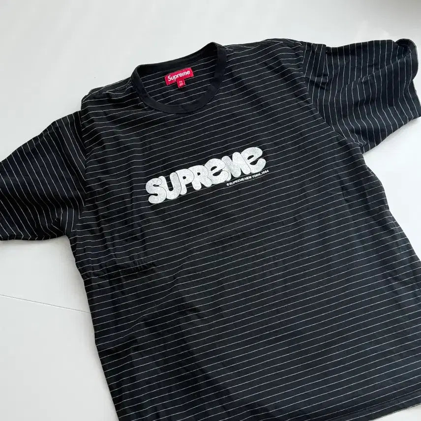 [BUNJANG] Supreme Bubble Short Sleeve T-Shirt Black XXL / 슈프림 버블 숏슬리브 블랙 xxl