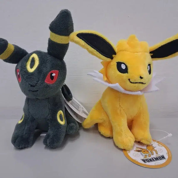 [BUNJANG] Pokemon Umbreon + Jolteon 13cm Keychain Set / 포켓몬스터 블래키+쥬피썬더 13cm키링 세트