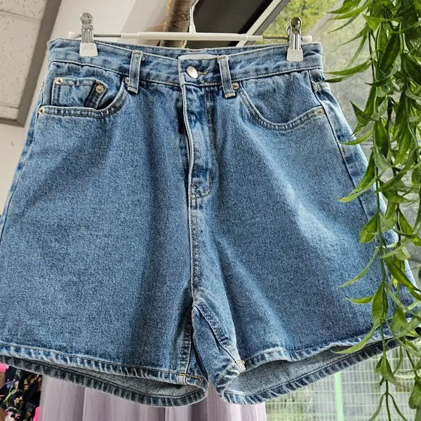 [BUNJANG] Denim Short Pants (Size 55) / [새상품]데님 숏팬츠/청반바지(55)