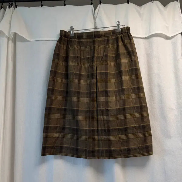 [BUNJANG] Vintage Check Midi Skirt / 빈티지 여름 스커트