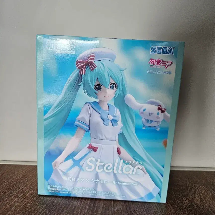 [BUNJANG] Sega Hatsune Miku Cinnamoroll Stella Figure (Sealed) / 미개봉) 세가 하츠네 미쿠 시나모롤 스텔라 피규어