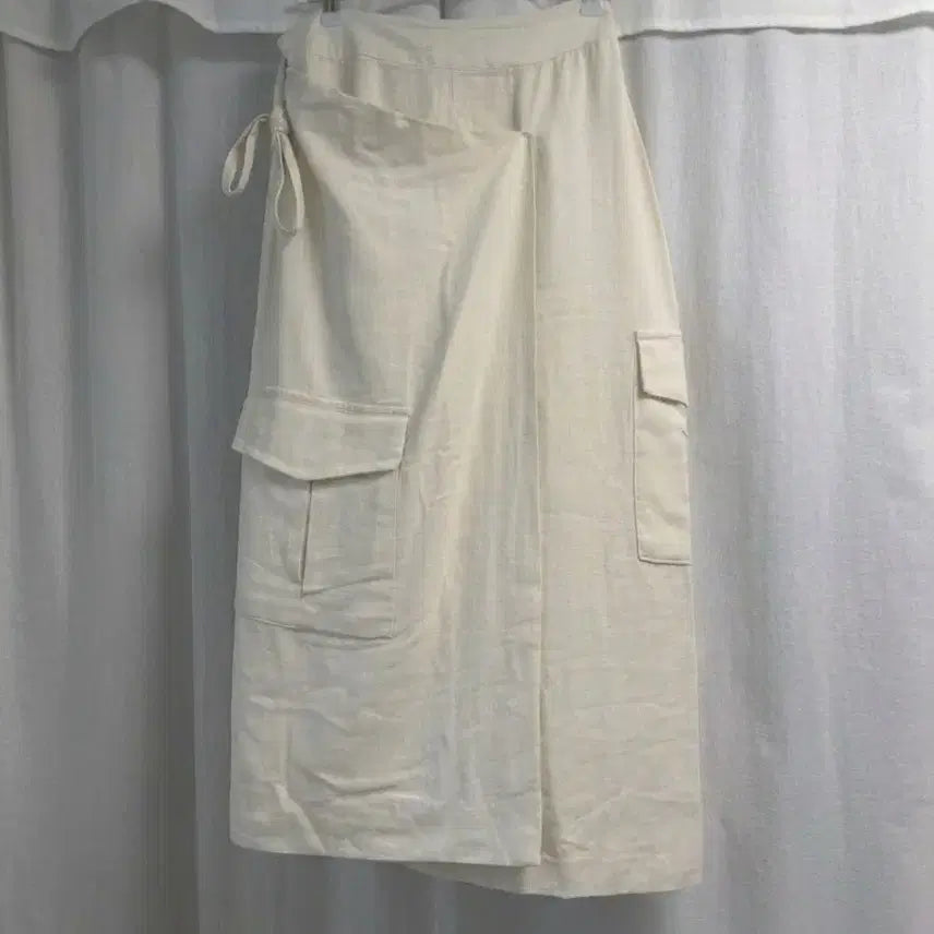 [BUNJANG] Ivory Wrap Skirt / 아이보리 랩 스커트