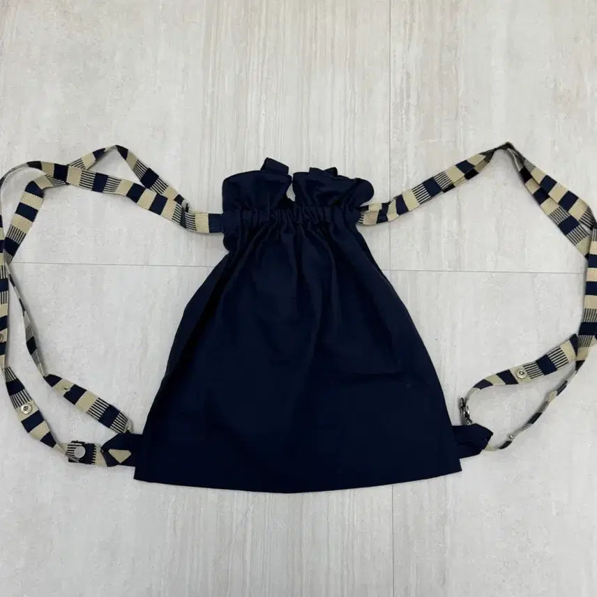 [BUNJANG] Navy String Backpack Tote Bag Eco Bag Shoulder Bag / 네이비 스트링 백팩, 토트백, 에코백, 숄더백(새상품)