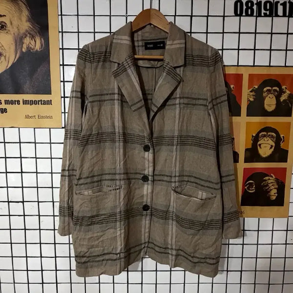 [BUNJANG] Mixxo Checked Pattern Coat Size S / 미쏘 코트 S 0819