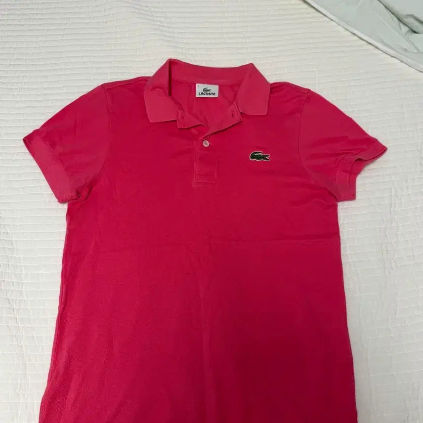 [BUNJANG] Lacoste Pink Polo Shirt Size 3 / 라코스테 카라티 핑크