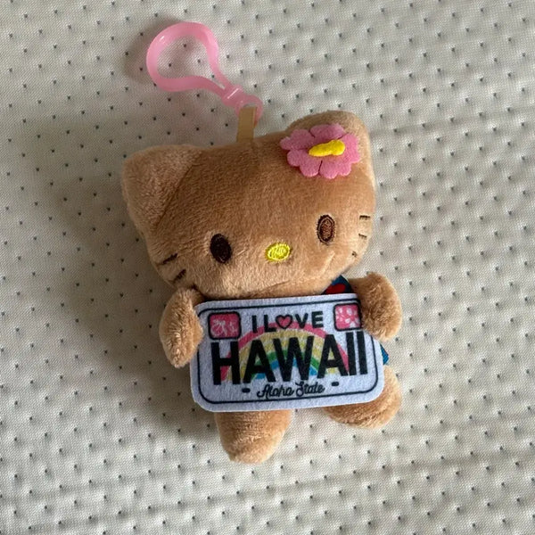 [BUNJANG] Hawaii Kitty Tanning Kitty Keyring / 하와이키티 태닝키티 키링
