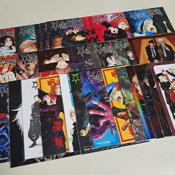 [BUNJANG] Jujutsu Kaisen Manga First Edition Bonus Illustration Cards & Bookmarks / 주술회전 만화책 초판 특전 더특 더블특전