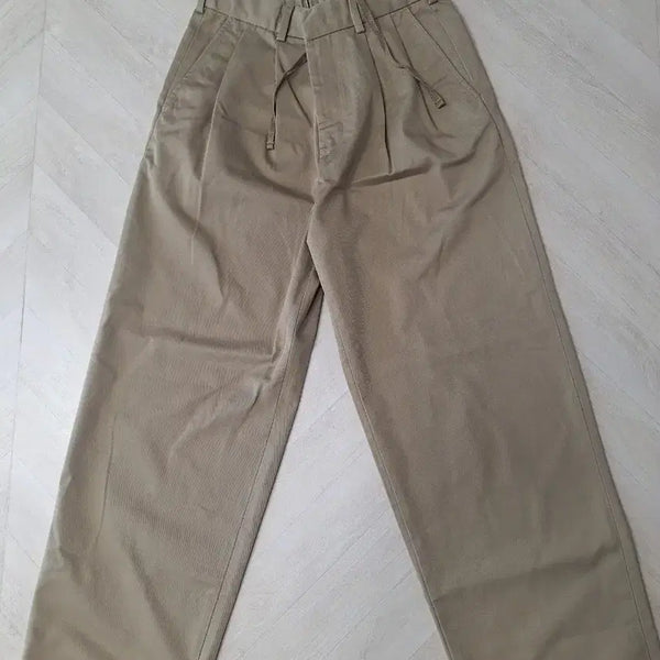 [BUNJANG] GU Women's Beige Wide Pants - Size S / GU 여성 베이지 와이드 팬츠 S사이즈  봄 가을용