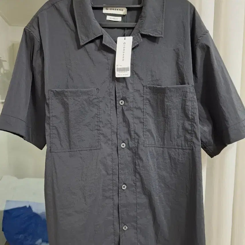 [BUNJANG] Giordano Dark Grey Shirt XL / 지오다노 셔츠 다크그레이 XL