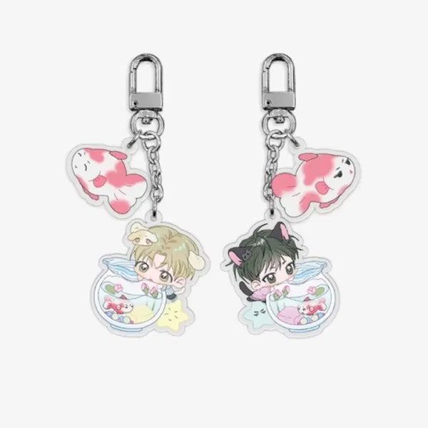 [BUNJANG] Jaimi Shop Lily Pond Aquarium Keyring Set & Photocard / 포카O) 재이미샵 꽃이 지는 연못 어항 키링 세트 꽃이지는연못 포카 꽃지연 한빛 우주