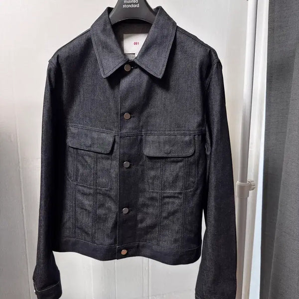 [BUNJANG] PLÁC KANDIANI 051 Denim Jacket Indigo / 플랙 칸디아니 051 데님 자켓 (인디고)