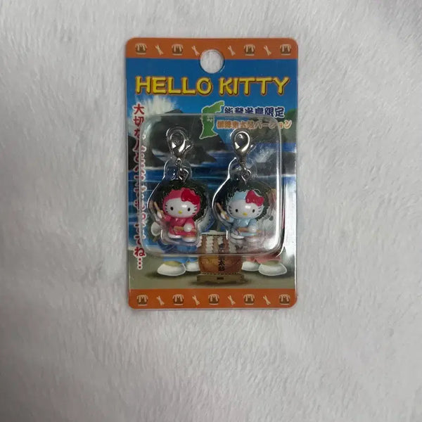 [BUNJANG] Hello Kitty "Book-Striking Twins" Strap / 키티 북치는 쌍둥이 키티 스트랩(가격 내림X)