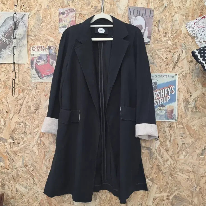 [BUNJANG] DEWL Cotton Linen Blend Open Jacket / 듀엘 면 마 혼방 오픈 자켓 55