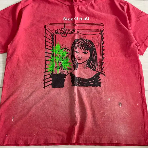 [BUNJANG] Donut Revenge Graphic T-Shirt Size 3 / 도넛리벤지 3 size