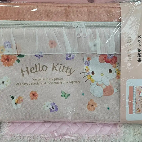 [BUNJANG] Sanrio Hello Kitty Flower Lace Storage Box (Japan Exclusive/Limited Edition) / (일본정품/한정판) 산리오 헬로키티 플라워 레이스 수납함