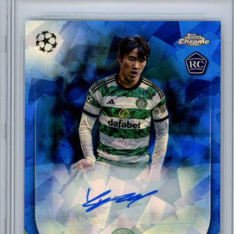 [BUNJANG] 2023 Topps Chrome UCC Yang Hyun-jun Rookie Auto BRG 9 / 2023 탑스 크롬 UCC 사파이어 루키 오토(싸인) 양현준 BRG 9
