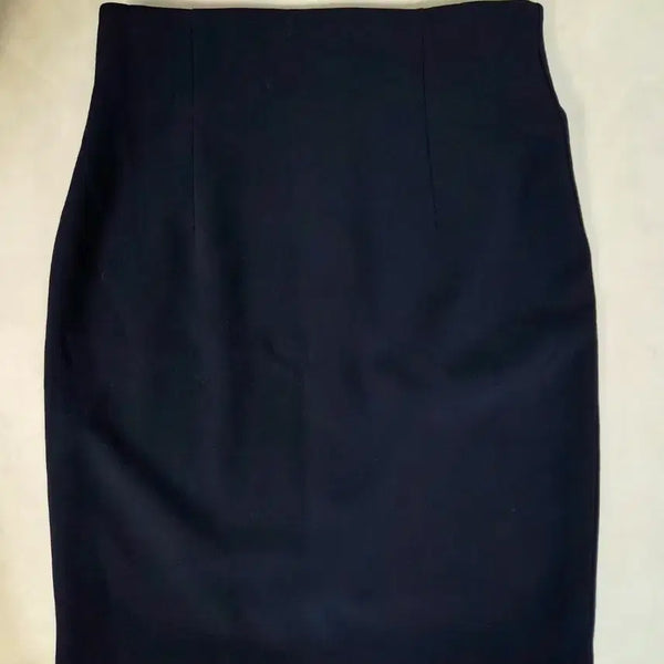 [BUNJANG] Navy H-Line Midi Skirt / 네이비 H라인 미디스커트