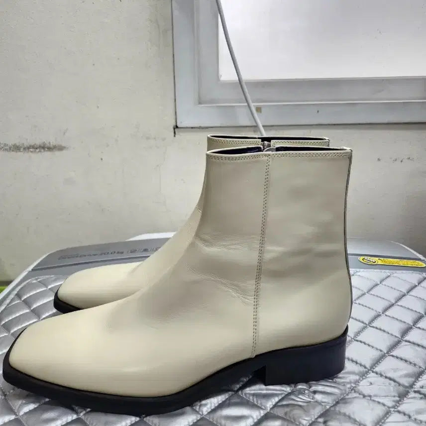 [BUNJANG] MICRODAY Men's Ankle Boots M/CD Beige Square Toe / MICRODAY 남성 앵클부츠 M/CD 265