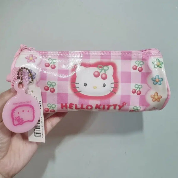 [BUNJANG] Vintage Cherry Kitty Pencil Case / 고전 체리 키티 필통