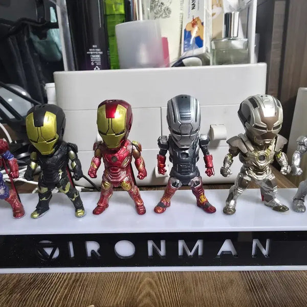 [BUNJANG] Iron Man Figure Set with LED / 아이언맨 피규어 세트