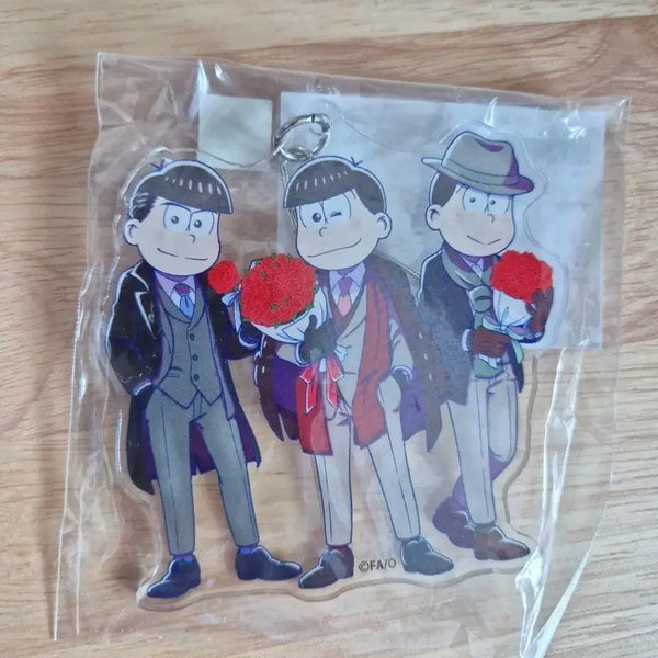 [BUNJANG] Osomatsu-san Cafe Pronto Suit Keychains (Karamatsu & Choromatsu) / 오소마츠상 카페프론토 카라마츠 쵸로마츠 정장 키링