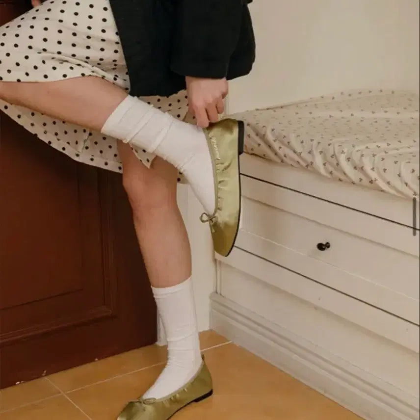 [BUNJANG] Marc Mork Flat Shoes Olive / 마크모크 플랫슈즈 올리브