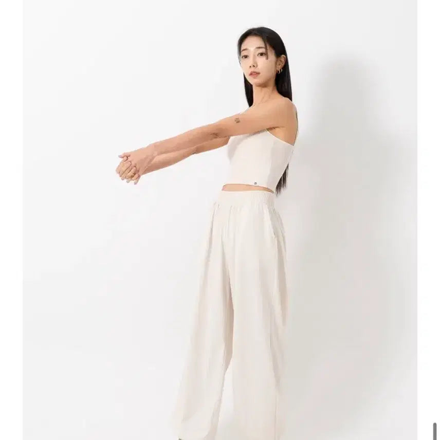 [BUNJANG] Usual Recycle Balloon Pants Cream Ivory L / 유주얼 리싸이클 벌룬팬츠 크림아이보리 L