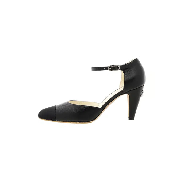 [BUNJANG] Chanel Pumps Calfskin Grosgrain & Black / (W) 샤넬 펌프스 카프스킨 그로그랭 & 블랙