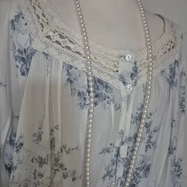 [BUNJANG] European Crochet Lace Cotton Slip Dress / 유럽 크로쉐레이스 넥 아사 슬립원피스
