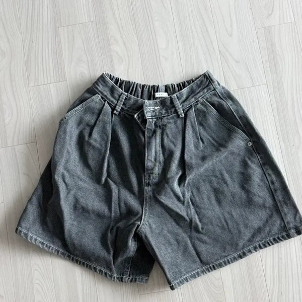 [BUNJANG] Dark Wash Denim Shorts / 진청 데님 반바지