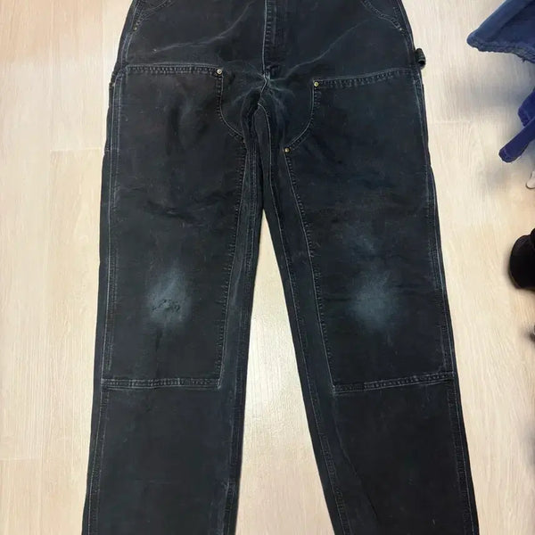 [BUNJANG] Vintage Carhartt Double Knee B01 BLK Work Pants / 빈티지 칼하트 더블니 b01 blk
