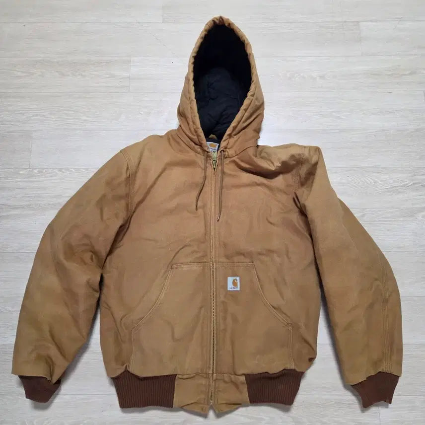 [BUNJANG] Carhartt USA Duck Active Jacket J140 Brown / 칼하트 USA 덕액티브 자켓 J140 브라운 된장 워크 점퍼